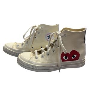 Converse x Comme des Garcons PLAY Chuck 70 High Top Sneaker Mens 4 Womens 6